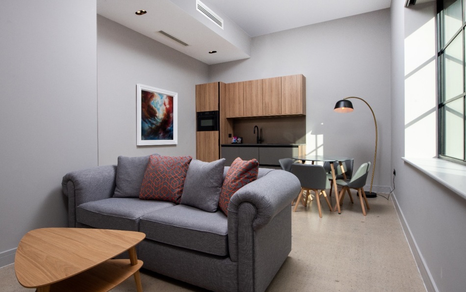 Over view of one of the apartments