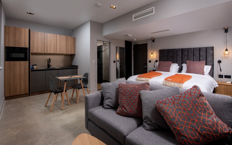 Overview of one of the apartments