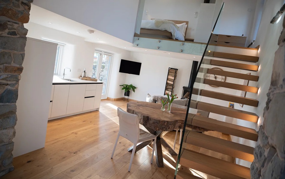 View of kitchen dining area