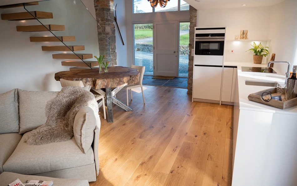 View of SieMatic kitchen and entrance way