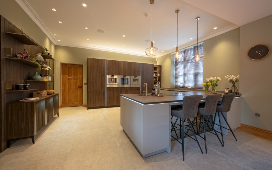Full view of kitchen