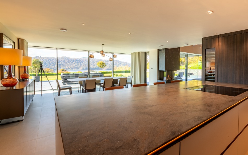 From kitchen looking towards lake
