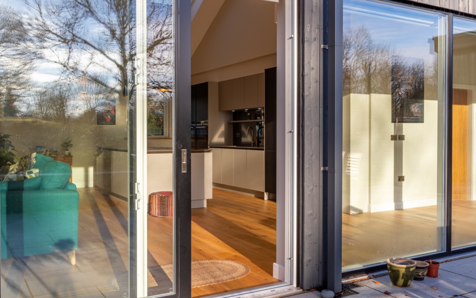 View of kitchen from outside
