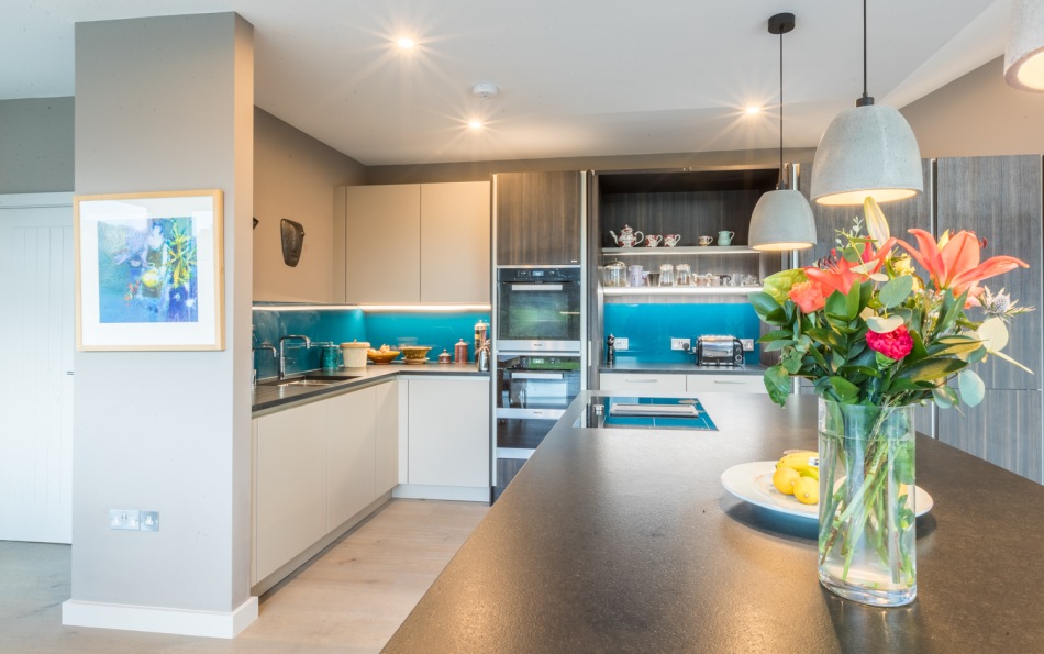 SieMatic Kictchen with Blue Splashback