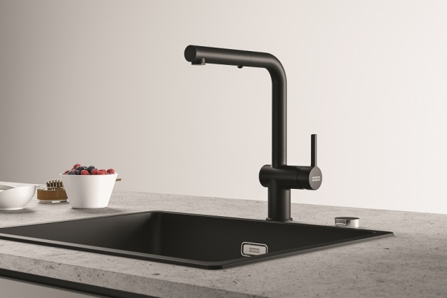 Franke Active L Spout Spray Pull Out Matt Black